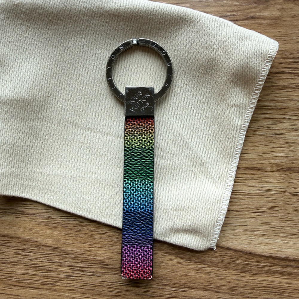 Louis Vuitton Damier Rainbow LV Dragonne Key Holder